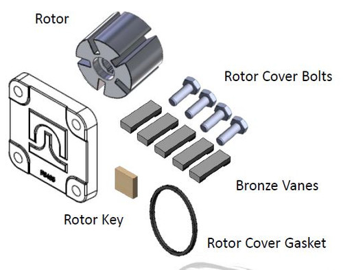 50 Vane Repair Pack Fill-Rite Pump Vane Replacement Kit - 50 Vanes & 10 ...