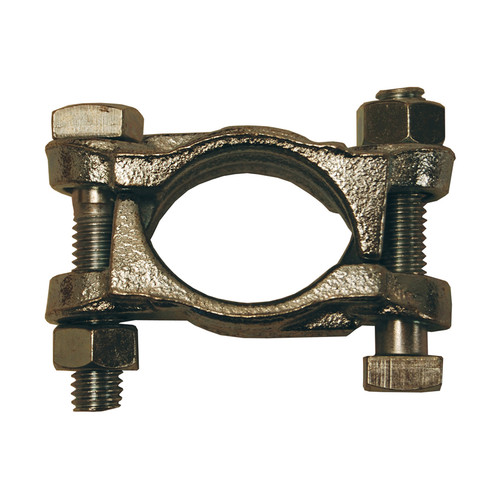 Dixon Plated Iron Double Bolt Clamps w/out Saddles from 1 3/16 in. - 1 3/8 in. Hose OD