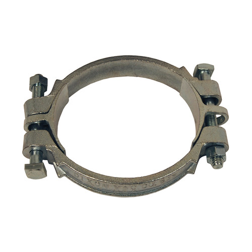 Dixon Plated Iron Double Bolt Clamps w/ Saddles - 4-1/32 in. to 4-9/32 in. Hose OD