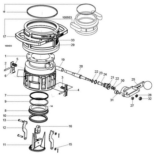 OPW 1004D3 Coupler Parts - Nose Seal Nitrile Rubber