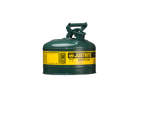 Justrite Type I 1 Gal Safety Gas Can (Green)
