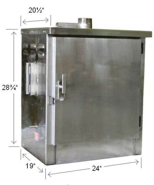 Morrison Bros. 715 Series Stainless Steel Remote Fill Boxes & 3 in. Male Quick Disconnect w/ Cap