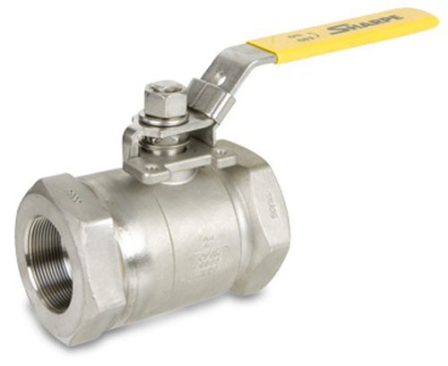 Sharpe 1/4 in. NPT Threaded Stainless Steel 6000 WOG Ball Valve w/ Locking Handle