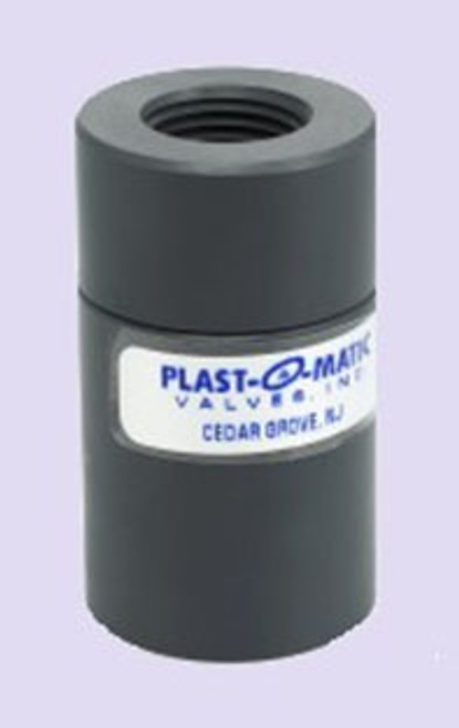 Plast-O-Matic Series CKD 1/2 in. Compact PVC Diaphragm Check Valves w/ Viton Seals