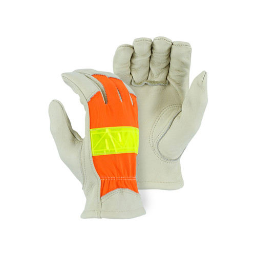 Majestic High Visibility Unlined Driver Gloves, Large