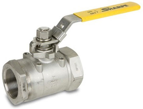 Smith Cooper 1 1/2 in. NPT Threaded Stainless Steel 3000 WOG Ball Valve w/ Locking Handle - Full Port