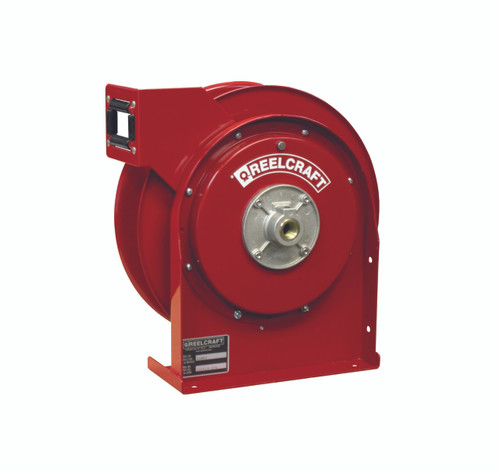 Reelcraft 3/8 in. x 25 ft. 4600 OLP Premium Duty Spring Retractable Air/Water Hose Reel - Reel Only