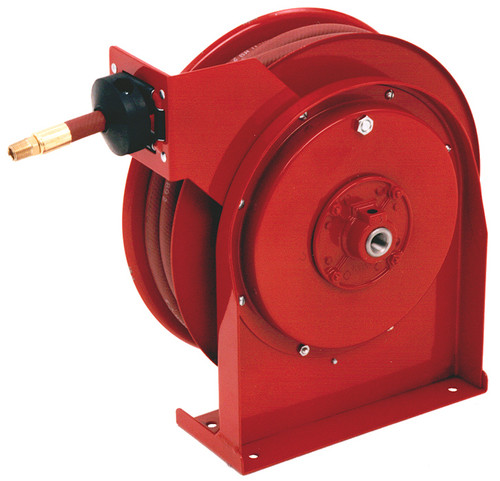 Reelcraft 3/8 in. x 25 ft. 4625 OLP Premium Duty Spring Retractable Air/Water Hose Reel - Reel & Hose