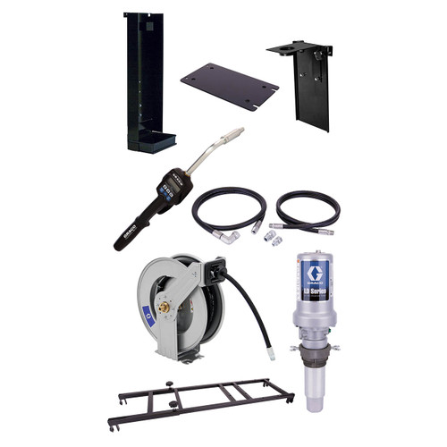 Graco LD Series 3:1 Tote Mount 7.8 GPM Oil Pump Package w/ Preset Meter - Drain Connect