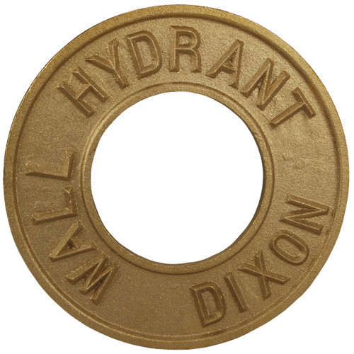 Dixon 2 1/2 in. Pipe Round Identification Wall Hydrant Plate