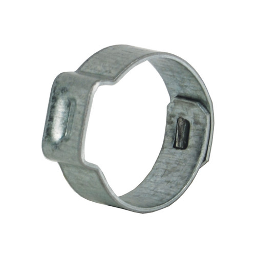 Dixon 1 3/8 in. Zinc Plated Steel Pinch-On Single Ear Clamp - 100 QTY