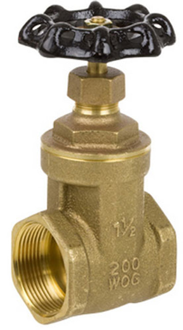 Smith Cooper 8501L Series 3/8 in. Lead-Free Brass 200 WOG Full-Port Gate Valve - Threaded