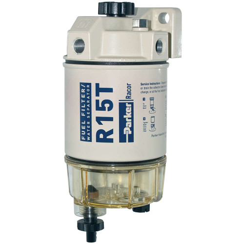 Racor 200 Series 15 GPH Low Flow Diesel Fuel Filter/Water Separator 215 Filter Assembly - 10 Micron - 6 Qty
