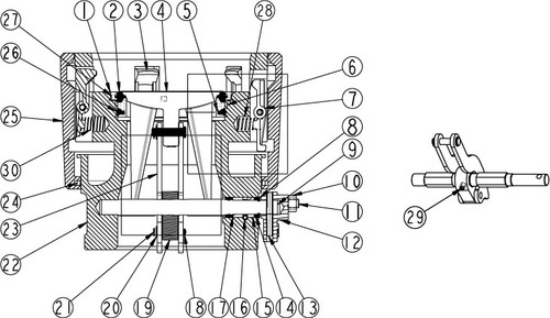 OPW 1004D2 Coupler Parts - Bent Link