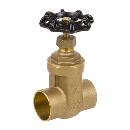 Smith Cooper 8502L Series 2 1/2 in. Lead-Free Brass 200 WOG Full-Port Gate Valve - Sweat