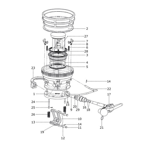 Liquip 712 Coupler Parts - O-Ring Viton