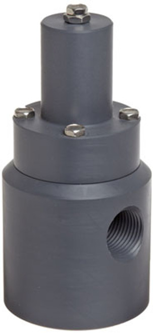 Plast-O-Matic Series RVD 1/2 in. PVC Angle Pattern Relief Valves w/ Viton Seals