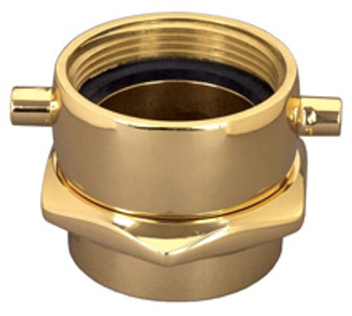 Dixon 2 1/2 in. NH(NST) x 2 1/2 in. NPT Brass Pin Lug (Open Snoot) Female Swivel Adapters