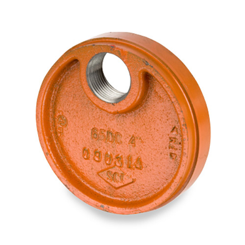 Smith Cooper 6 in. Grooved Drain Cap w/ 1" NPT Drain