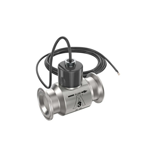 GPI G Series 1 in. Stainless Steel Meter w/Sanitary Clamp Fitting - 6.7 to 67 GPM, 40 Mesh