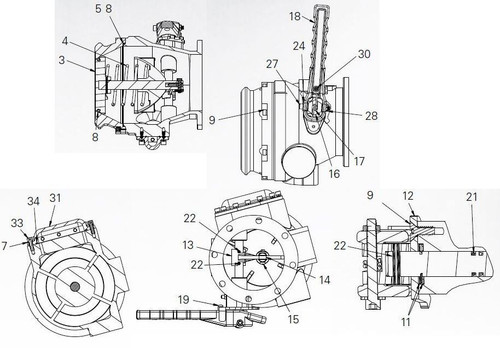 Franklin Fueling Systems API Bottom Loading Adapter Repair Parts - Latch dual - 12