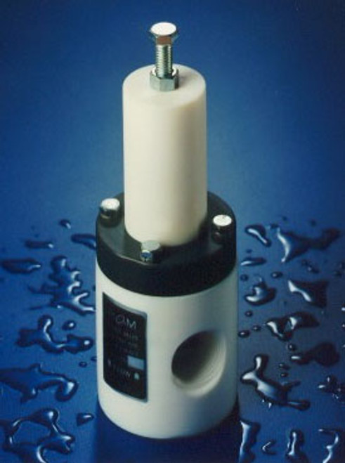 Plast-O-Matic Series RVT 1 in. PVC Pressure Regulators w/ Viton Seals