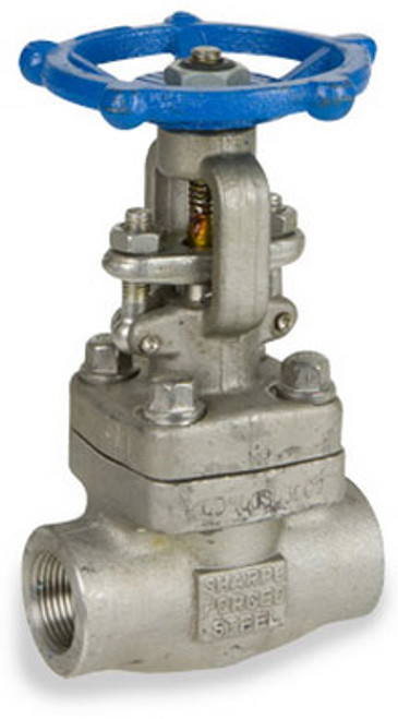 Sharpe Stainless Steel Class 800 Reduced Port 1 1/2 in. Threaded Gate Valve