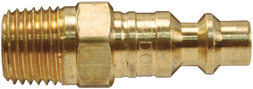 Dixon Air Chief Industrial Brass Male Threaded Plug 3/8 in. Male NPT x 1/4 in. Body