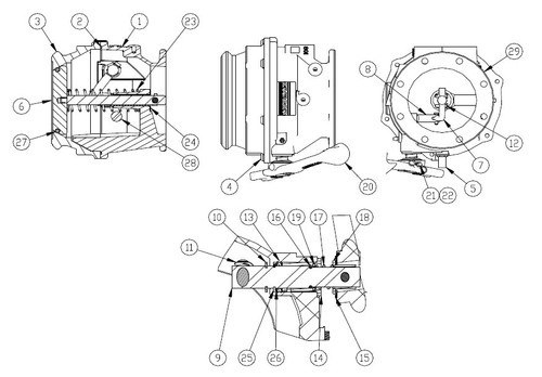 Repair Kits for OPW Civacon Series 891 API Bottom Loading Adapters - Handle Repair Kit