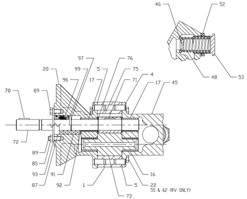 Roper Pumps A Series Pump Replacement Parts - Sizes A06-A16 - Drive Shaft - A12