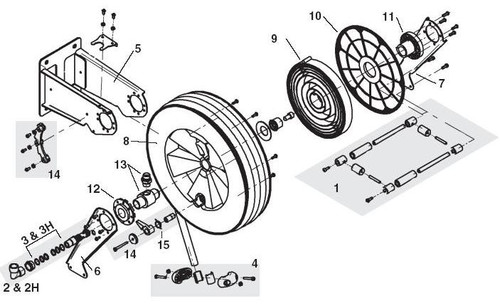 Liquidynamics 43002 & 43102 Hose Reel Parts - Spring - 9