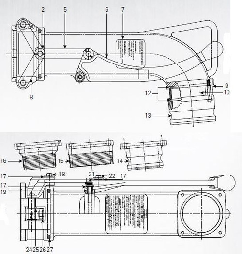 Frankling Fueling Systems 880-493 Series Product Drop Elbow - Connecting Link - 5