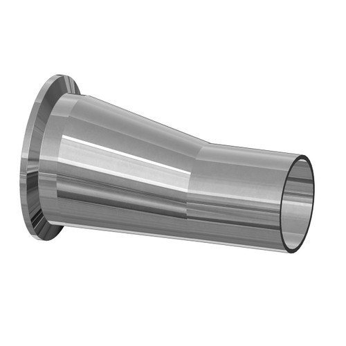 BioPharm 2 1/2 in. Triclamp x 1 in. Weld Concentric Reducer w/ PM-SF4-Ra15 Finish
