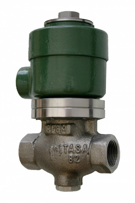 Morrison Bros. 710SS Series 1 in. Stainless Steel Anti-Siphon Solenoid Valves w/ PTFE Seal - Threaded