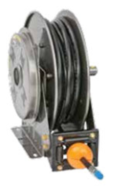 Hannay N700 Series High Pressure Spring Rewind Grease Reels - Includes Hose - 1/2 in. x 50 ft.