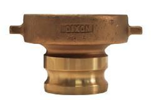 Dixon 3 in. Brass Cam & Groove Adapter x Tank Car Connection