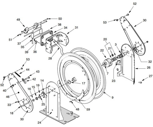 Graco XD 30 Hose Reel Hose Guide Kit