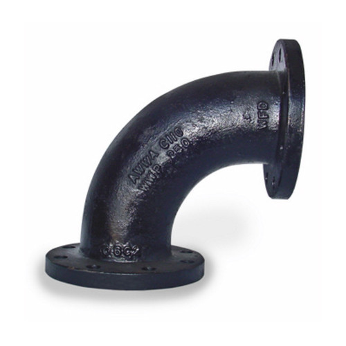 Smith Cooper 125# Cast Iron 8 in. 90° Long Radius Elbow Flanged Fittings