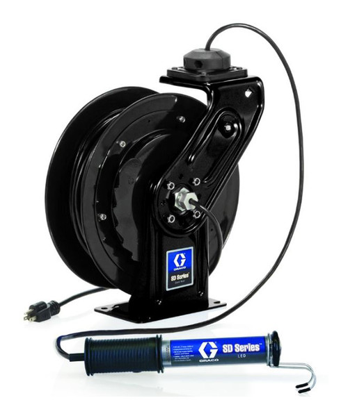 Graco SD Series 16 AWG Cord and LED Light Reel - 35 ft.