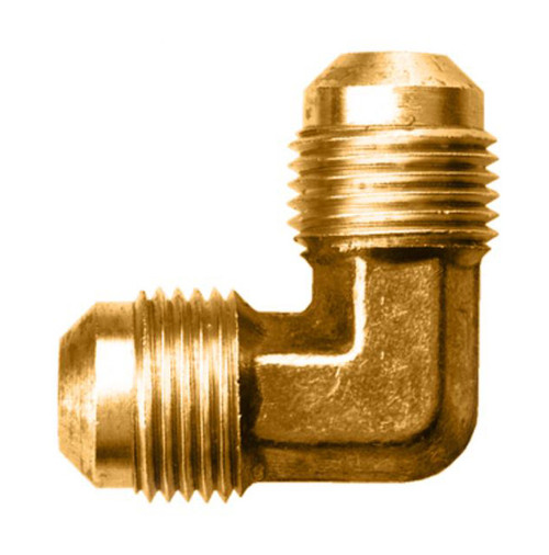 Gas-Flo Brass SAE 45° Flare 90° Elbow - Tube to Tube Fitting - 3/8" - 1,000