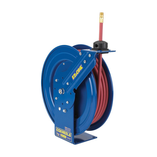 Coxreels P Series EZ-Coil Performance Grease Hose Reel - Reel & Hose - 1/4 in. x 25 ft.
