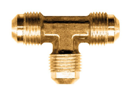 Gas-Flo Brass S.A.E. 45° Flare Tee Three Tube End Fitting - 3/8" - 1,000