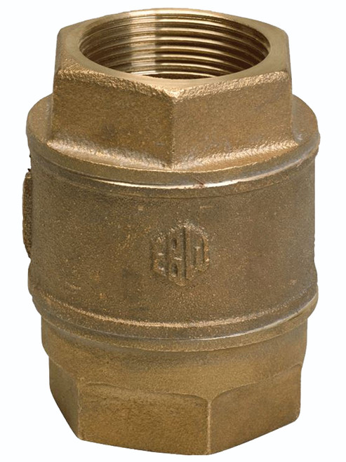 Franklin Fueling Systems EBW 1-1/2 in. NPT Brass Vertical Check Valve - Single Poppet