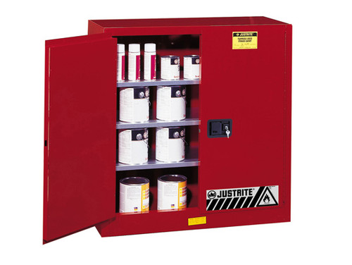 Justrite Sure-Grip Ex 40 Gallon Safety Cabinet for Paints & Inks - Manual Close