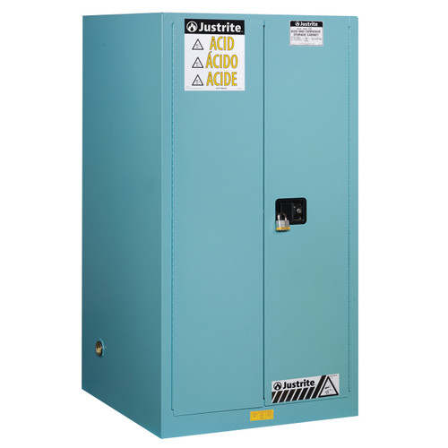 Justrite Sure-Grip Ex 60 Gallon Classic Safety Cabinet for Corrosives - Manual Close
