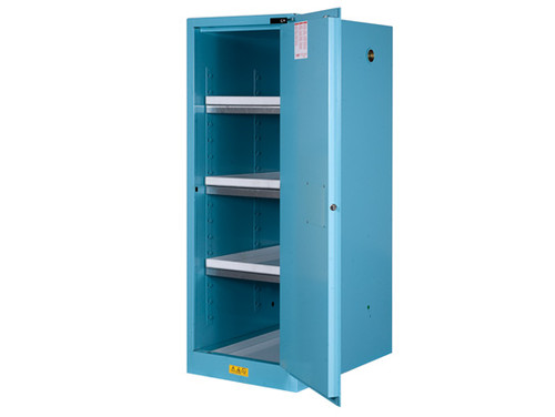 Justrite Sure-Grip Ex 54 Gallon Slimline Cabinet for Corrosives - Self-Close