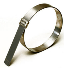 BAND-IT Jr. Smooth ID 1/2 in. W x 2 1/2 in. Dia. 201SS Preformed Clamps - 100/Box