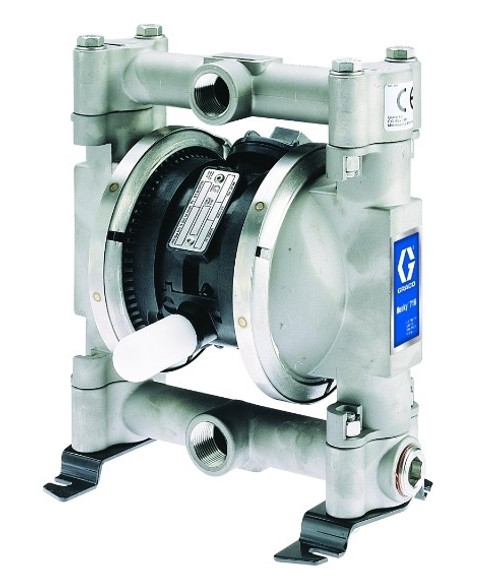 Graco Husky 716 3/4 in. NPT Stainless Steel Air Diaphragm Pump w/ PTFE Diaphragms & Balls, Acetal Seats