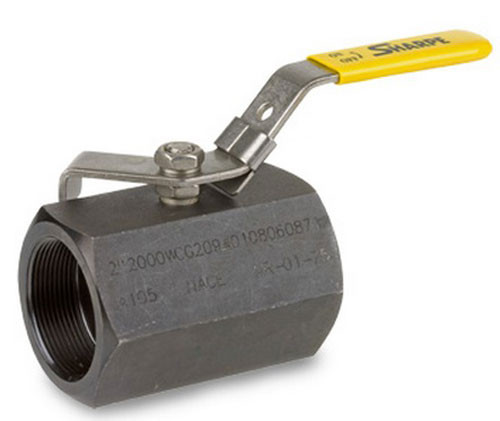 Sharpe Carbon Steel 2000 WOG Standard Port Locking Ball Valve -Threaded - 3/4 in.