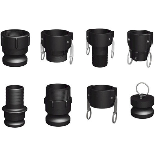 1 1/2 in. Easy Seal Polypropylene Camlock Couplings